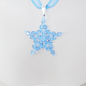 Star - Delphinus-Blue Organza - 1